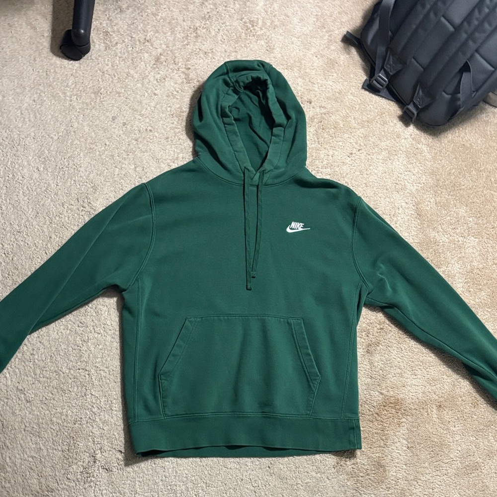 Nike Men's Forest Green Hoodie